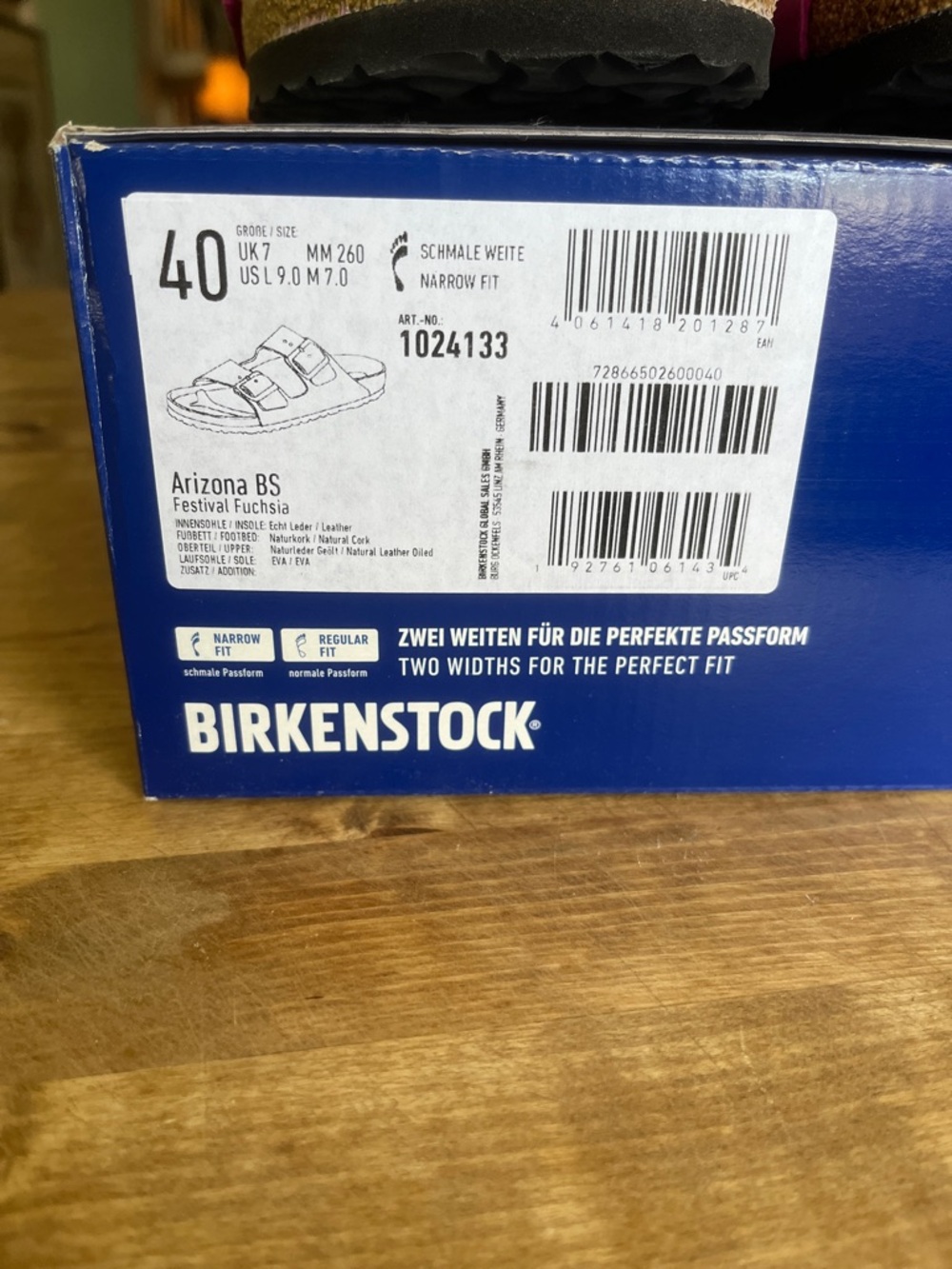 Birkenstock Arizona Oiled Leather Festival Fuchsia 40 US 9 - Picture 2 of 5